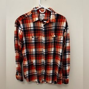 Sonoma Flannel Orange and Blue